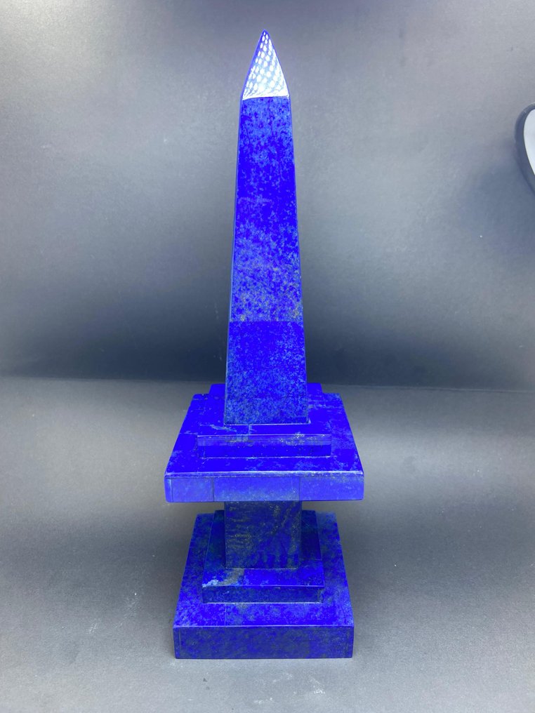32 cm Lapis Lazuli Obelisk Obelisk - Hoogte: 32 cm - Breedte: 10 cm- 2250 g - (1) #1.0