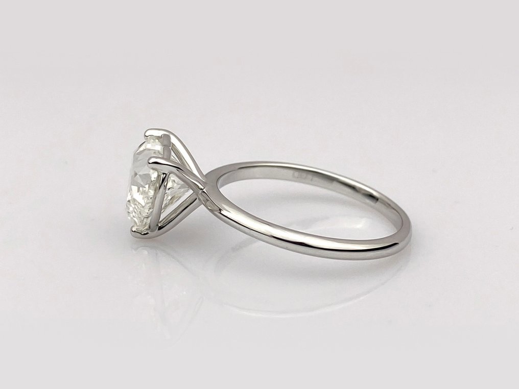 戒指 - 14K包金 白金 - 3.10ct. tw. 钻石 (实验室培育) #4.3