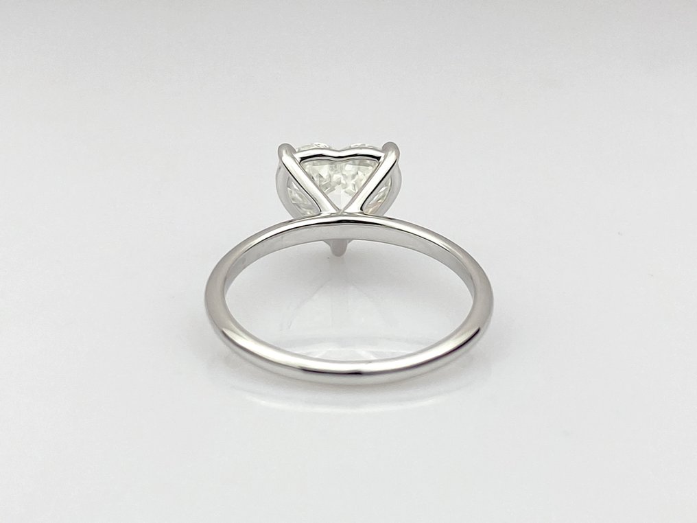 戒指 - 14K包金 白金 - 3.10ct. tw. 钻石 (实验室培育) #2.1