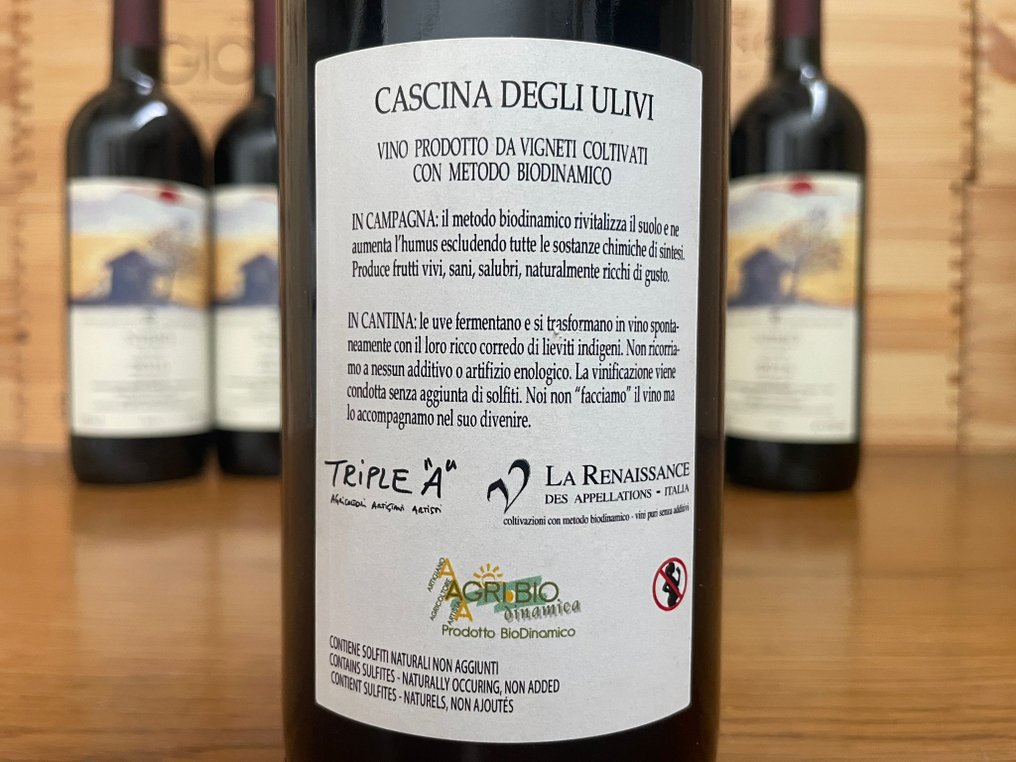 2016 Cascina degli Ulivi, rosso "Nibio" - Piemont Triple A - 6 Flaschen (0,75 l) #2.1