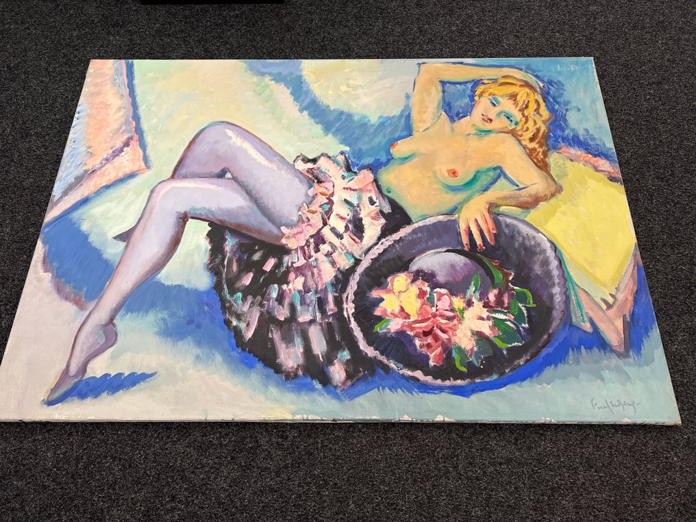 Freek van den Berg (1918-2000) - Danseres met zwarte hoed #1.0