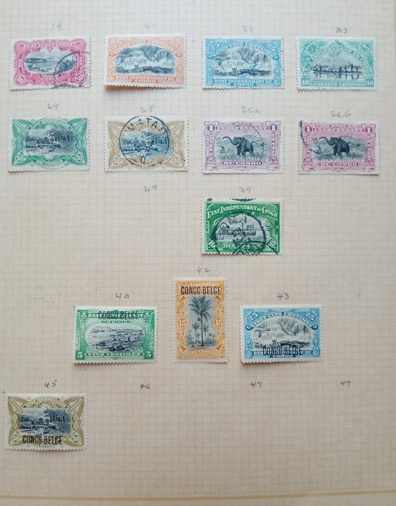 剛果民主共和國 1886/1950 - 刚果系列邮票和套装 #2.1