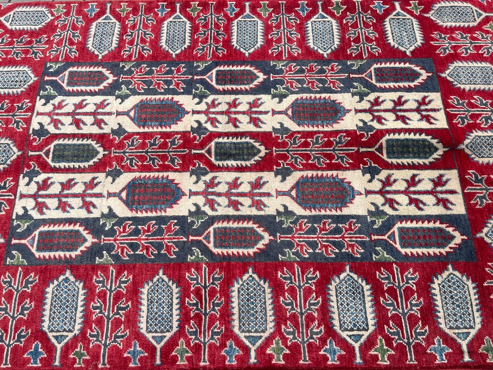 Afghan Art carpet - unused - new - finely hand-knotted - wool - carpet - Carpet - 179 cm - 118 cm #4.3