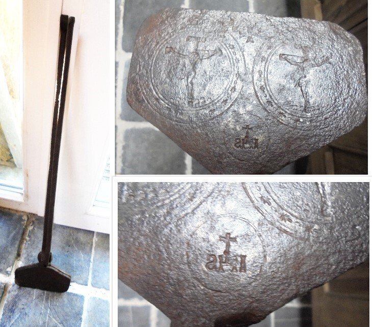 Een vroeg mooi gesmeed hostie ijzer uit omstreeks 1700 - 工作工具  - Hostie - ijzer #1.0