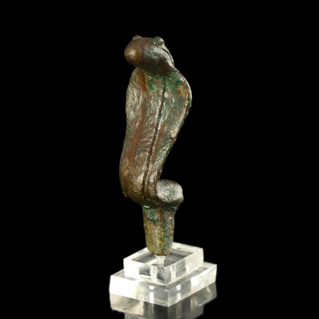 Oude Egypte, late periode Brons Uraeus Kobra #2.1