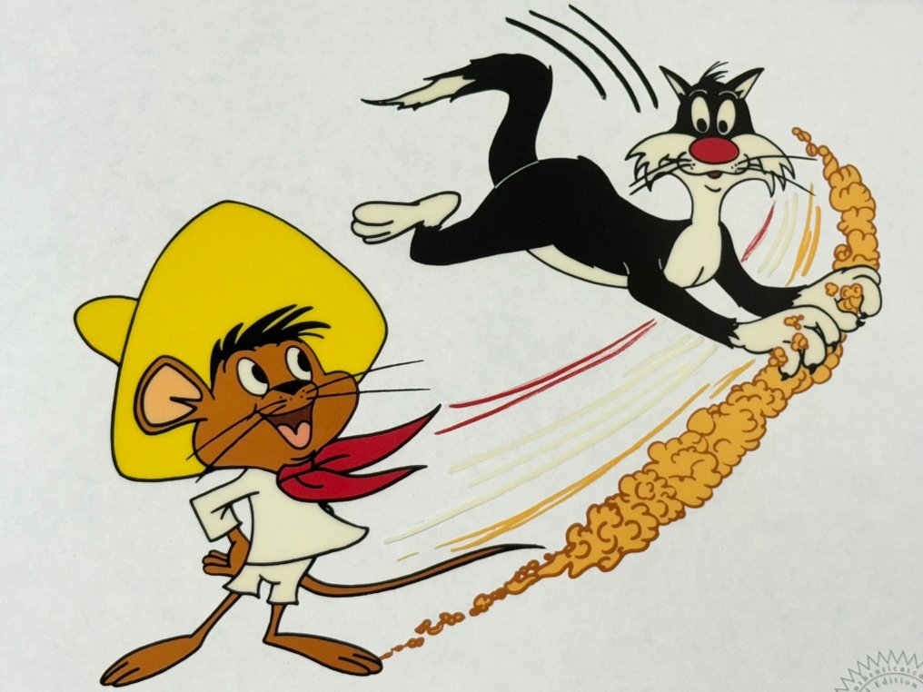Warner Bros. - 'Sylvester & Speedy Gonzalez' original sericel art (1992) - Sylvester & Speedy Gonzalez #1.0