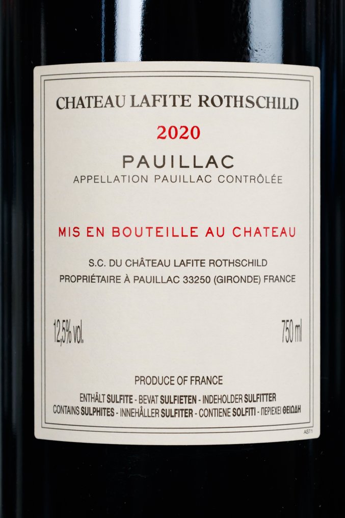 2020 Château Lafite Rothschild - Pauillac 1er Grand Cru Classé - 1 Botella (0,75 L) #3.2