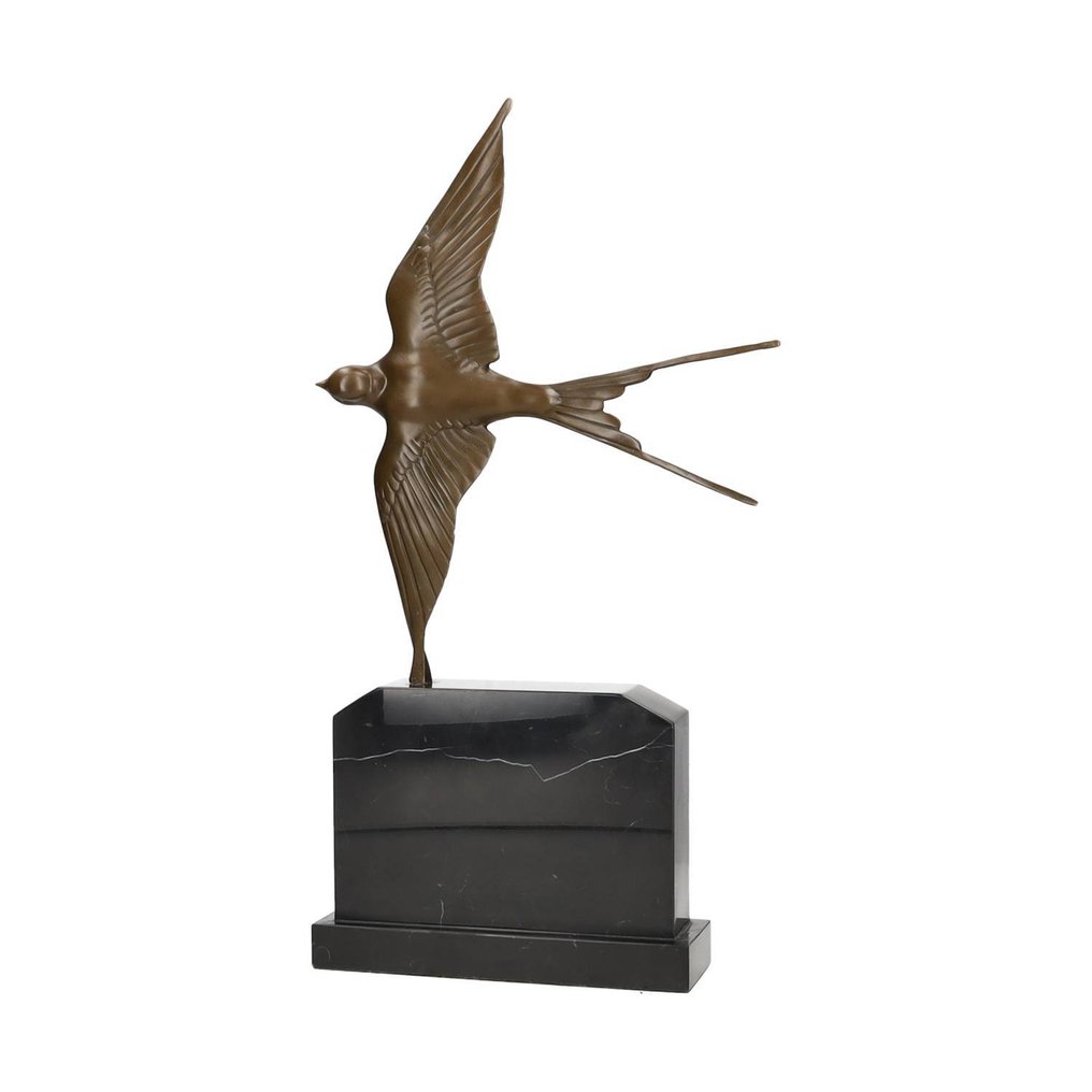 Γλυπτό, Flying bird - swallow - 48 cm - Μπρούντζος #2.1