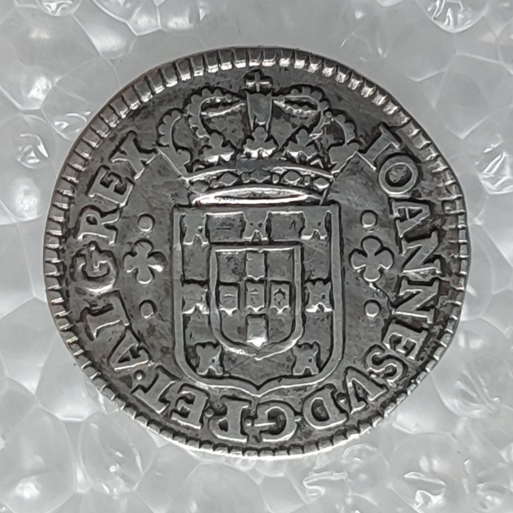 Portugal. D. João V (1706-1750). 3 vinténs (60 Réis) Coroa com 5 arcos Muito escassa #1.0