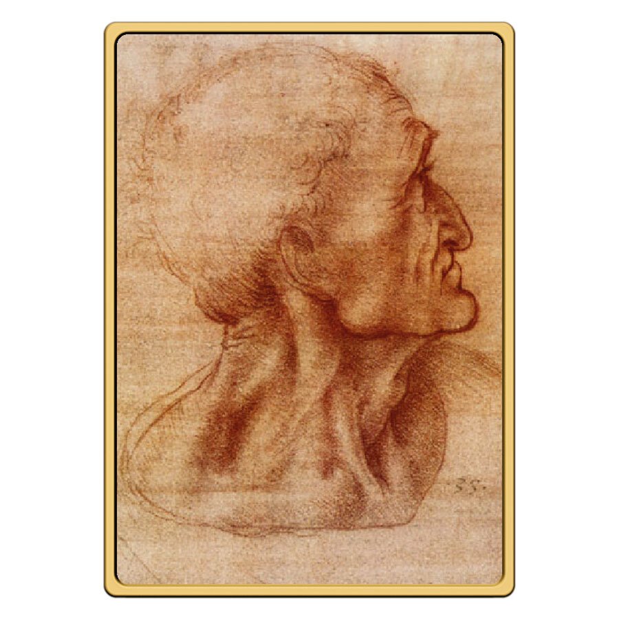 12 x 1/500 Troy Ounce - 金色 .999 - 2022 Tokelau Leonardo da Vinci Masterpieces 12-Coin-Bar Set (in Booklet Blister Pack w/ COA) #3.2