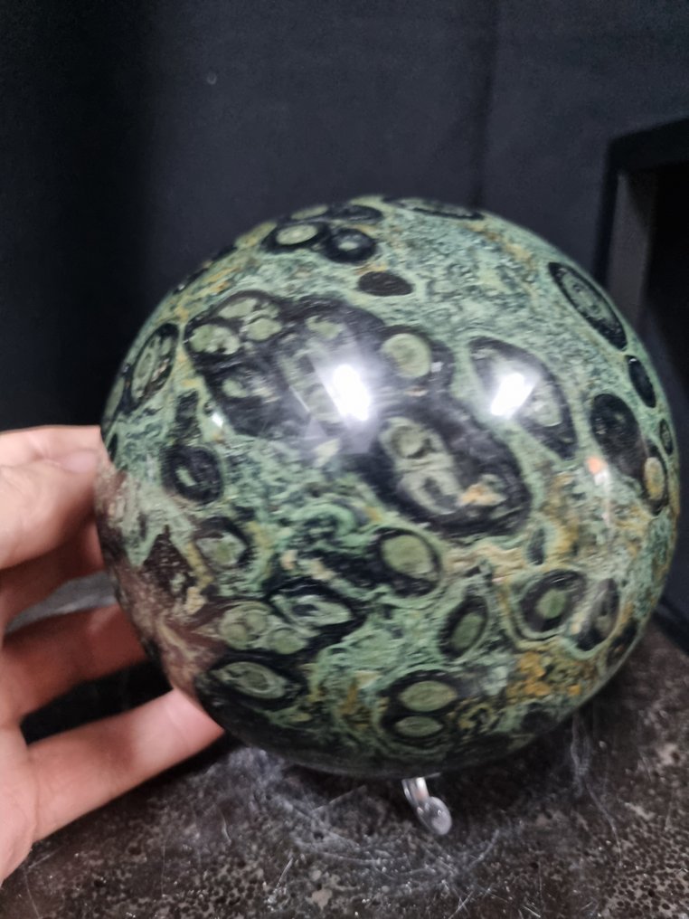 Sfera molto grande in HQ Kambaba jasper - motivi belli Sfera - Altezza: 135 mm- 3120 g #4.3