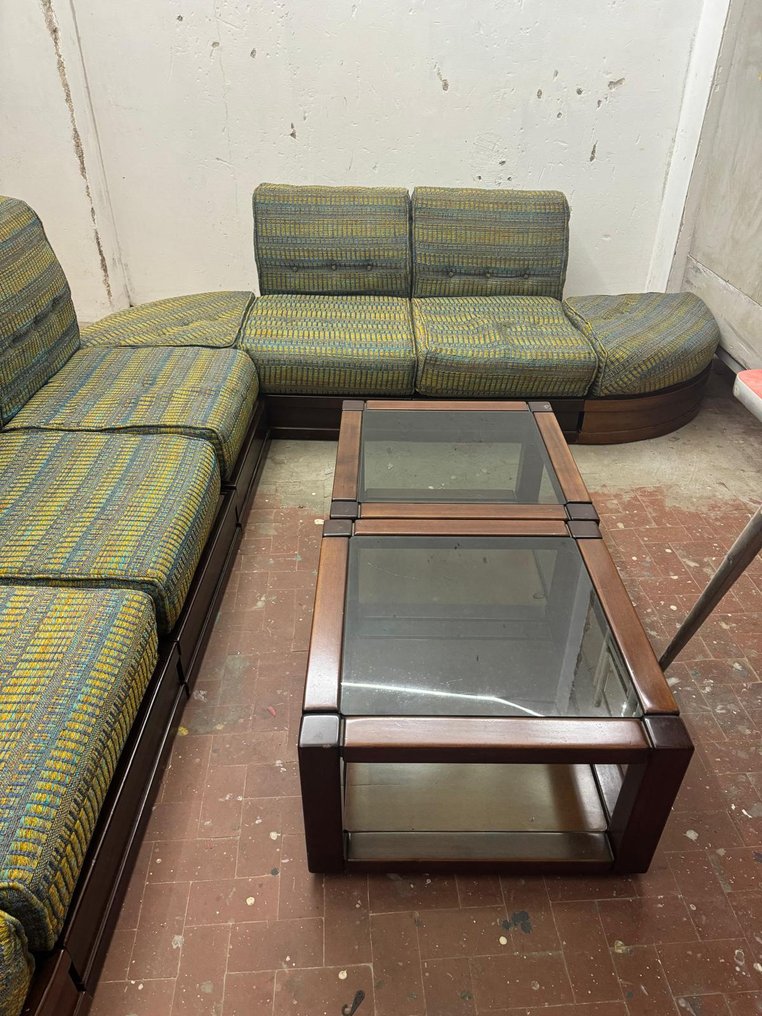 Frigerio Desio - Luciano Frigerio - Sofa (10) - Holz und Stoff #1.0