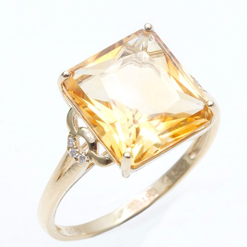 戒指 - 14 克拉 黃金 - 漂亮的戒指 #1.0