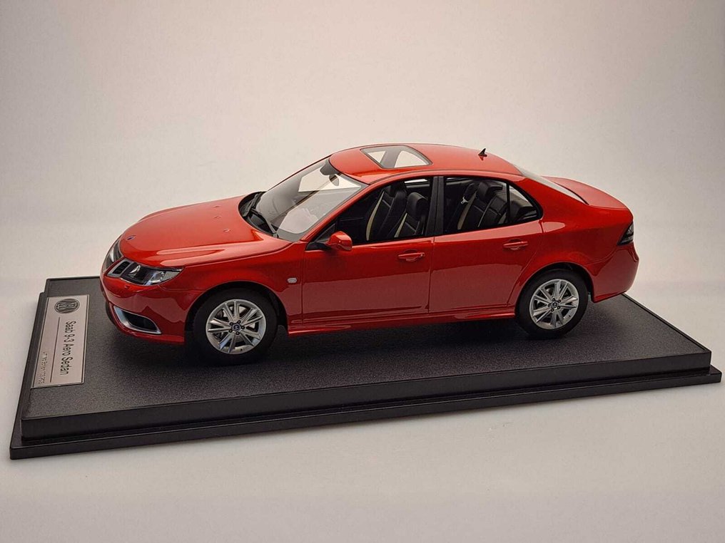 Radscale 1:18 - Modellauto - Saab 9-3 Aero sedan - 2008 - Rood - Limitierte Edition #3.2