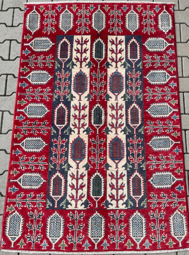 Afghan Art carpet - unused - new - finely hand-knotted - wool - carpet - Carpet - 179 cm - 118 cm #1.0
