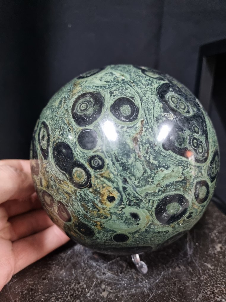 Sfera molto grande in HQ Kambaba jasper - motivi belli Sfera - Altezza: 135 mm- 3120 g #2.1