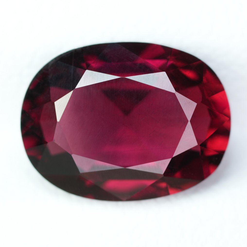 1 pcs  Μωβ, Κόκκινο Γρανάτης  - 4.61 ct - Διεθνής Ένωση Έγχρωμων Πολύτιμων Λίθων (ICA GemLab) - Πλήρης λάμψη χωρίς θερμότητα #1.0