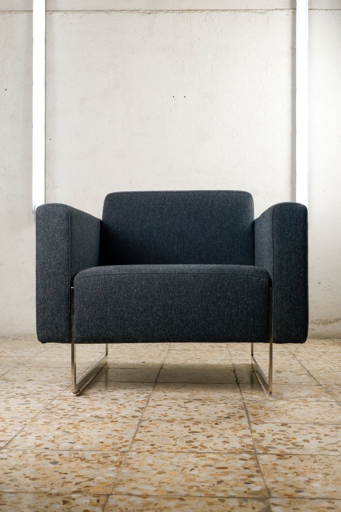 Artifort - René Holten - 扶手椅 - Mare扶手椅 - 不銹鋼, 羊毛 - 一/二号 #1.0