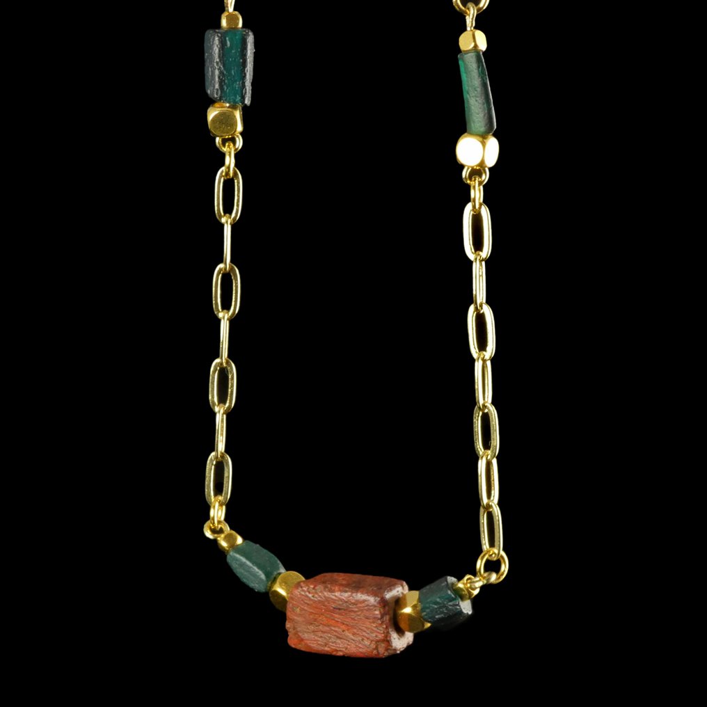 古罗马 罗马玻璃珠项链 #2.1