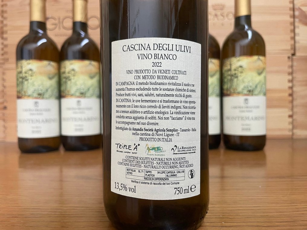 2022 Cascina degli Ulivi, bianco "Montemarino" - Piemonte Triple A - 6 Flasker (0,75 l) #2.1