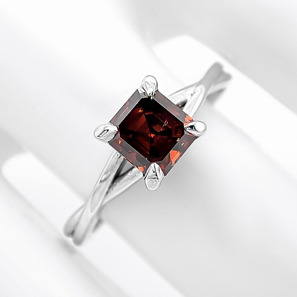 Gyűrű - 14 kt. Fehér arany - 1.10ct. tw. Gyémánt (Természetes színű) - IGI Certificate #1.0