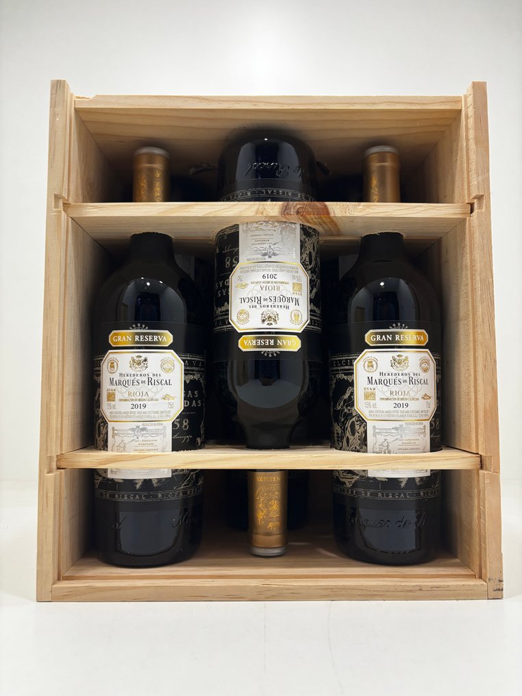 2019 Marqués de Riscal (Incl. OWC) - Rioja Gran Reserva - 6 Bottles (0.75L) #1.0