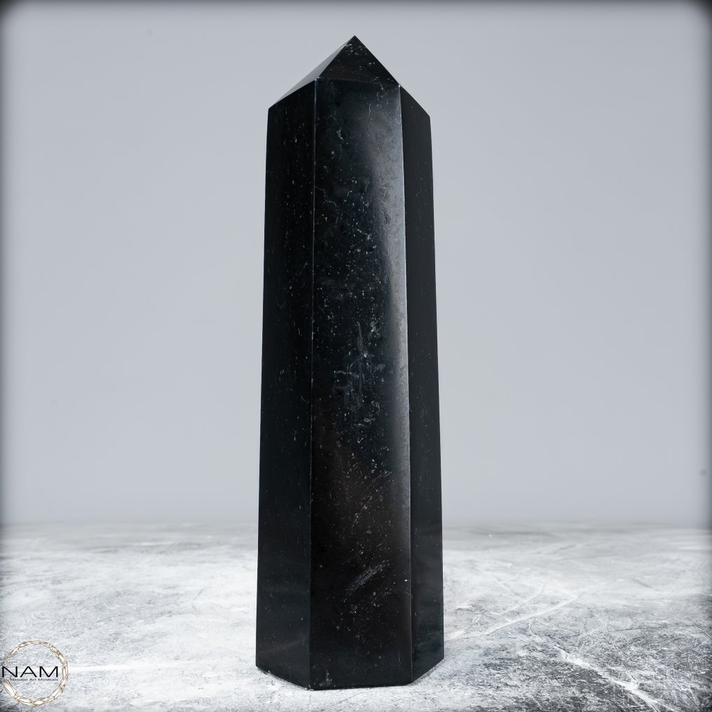 Φυσικός Μαύρος Τουρμαλίνης Οβελίσκος- 879.31 g #4.3