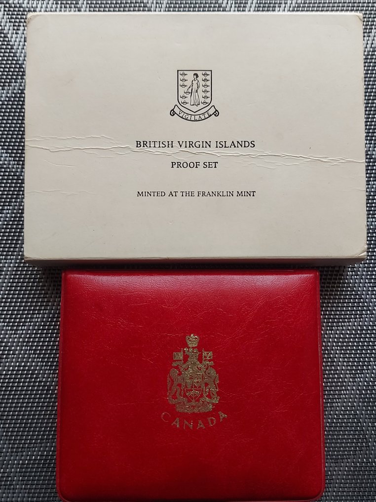 Canada. British Virgin Islands. Set anual 1972 / 1977, UNC /Proof  (No reserve price) #1.0