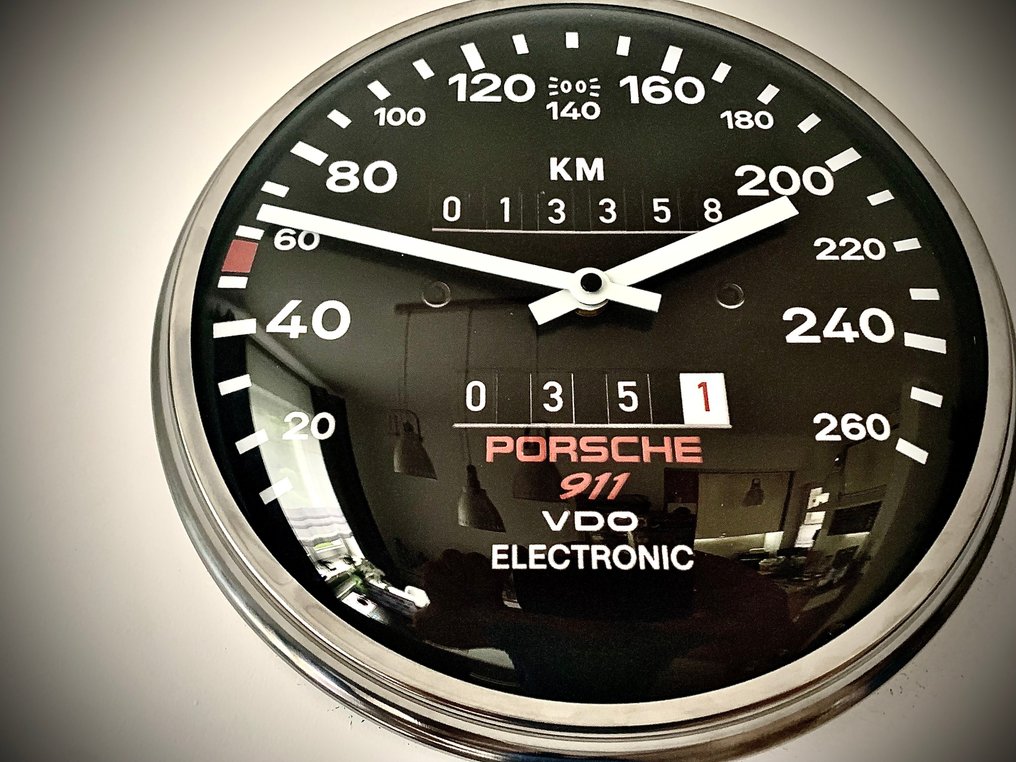 保时捷911 时速表墙钟 - LukanowskyArt -  現代的 玻璃, 金屬 - 2020+ - 保时捷911 #4.3