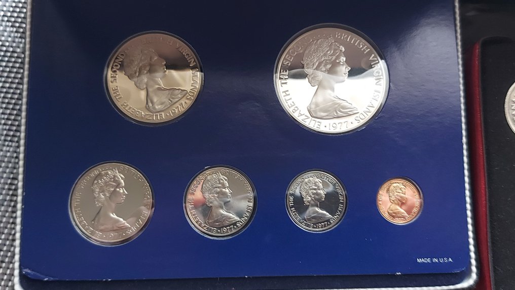Canada. British Virgin Islands. Set anual 1972 / 1977, UNC /Proof  (No reserve price) #4.3