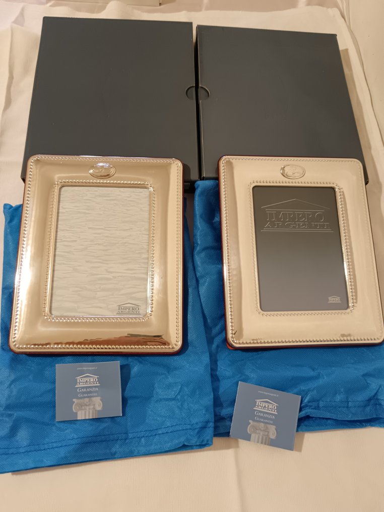 Impero Argenti - 相框 (2)  - 镀银 - Liscia #1.0