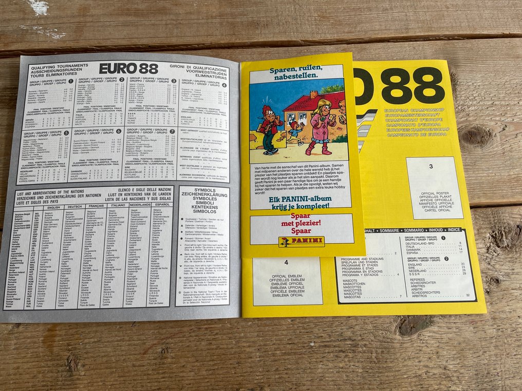 Panini Euro 88 Include modulo d’ordine originale - 1 Empty Album - Good (GD) #3.2