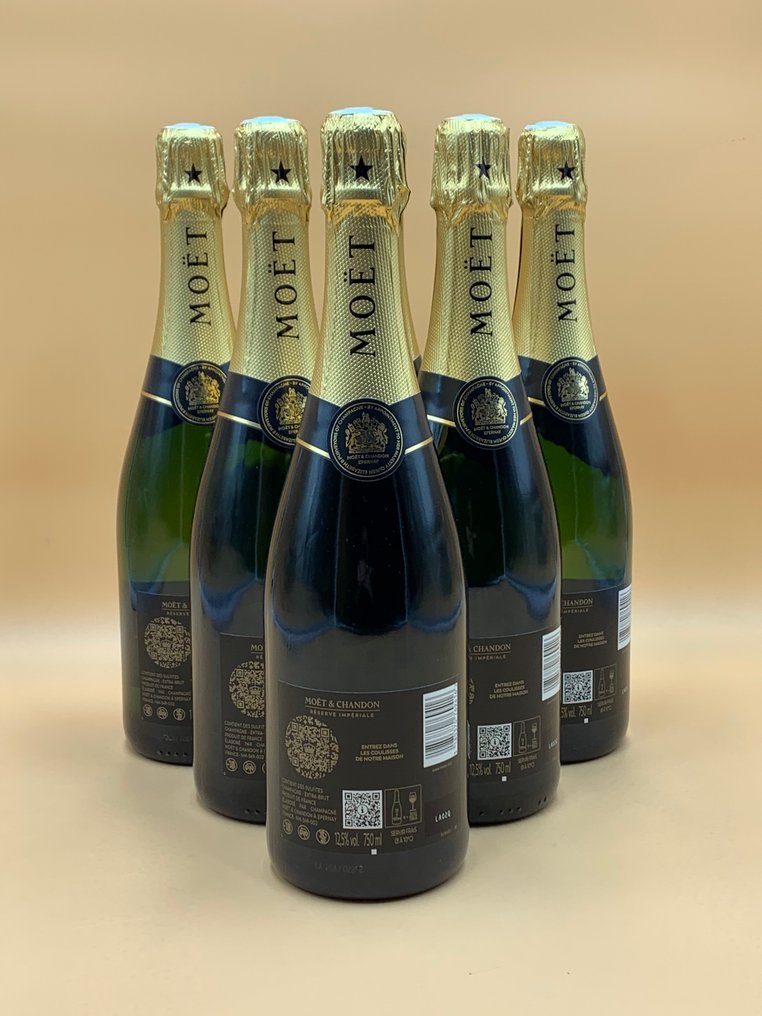 Moët & Chandon, Réserve Impériale - Champán Extra Brut - 6 Botellas (0,75 L) #1.0