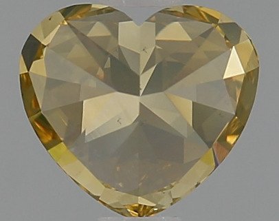 1 pcs Diamante  (Colorato naturale)  - 1.04 ct - Cuore - Fancy deep Marroncino, Aranciato Giallo - VS2 - Gemological Institute of America (GIA) #2.1