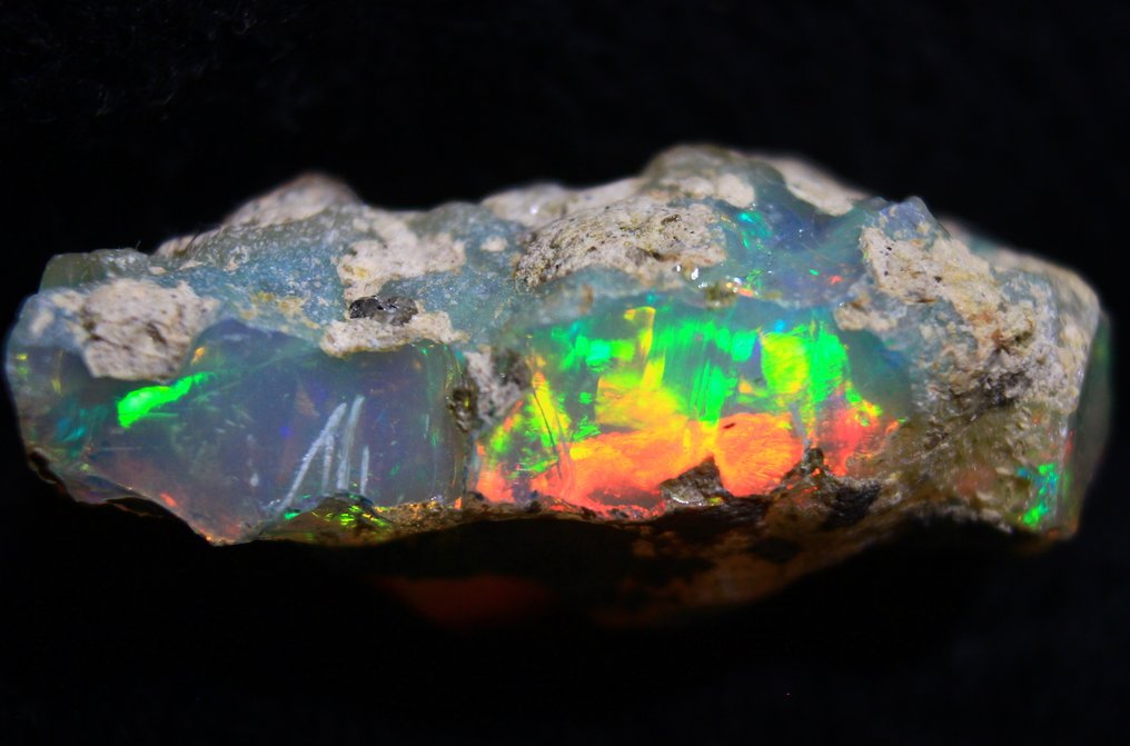 Free shipping Ct. 18.80 Ethiopian Opal Rough - Height: 30 mm - Width: 15 mm- 3.76 g #2.1