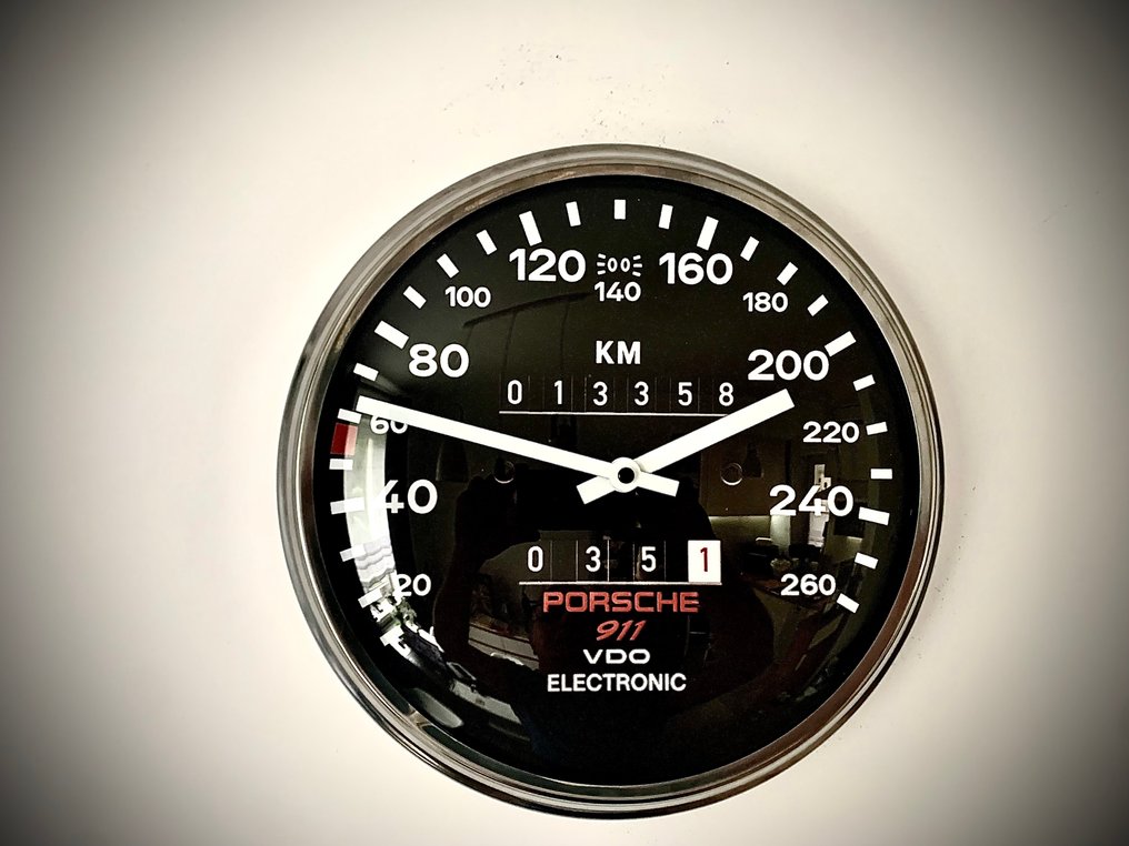 保时捷911 时速表墙钟 - LukanowskyArt -  現代的 玻璃, 金屬 - 2020+ - 保时捷911 #1.0