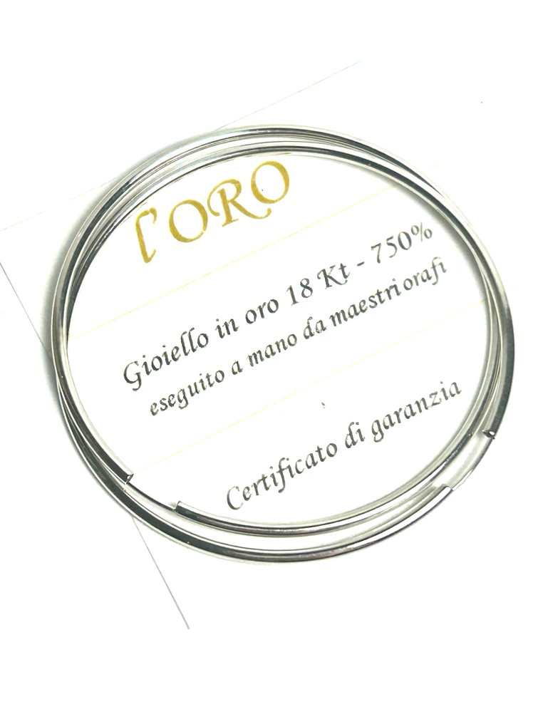 Κρίκοι - 18 καράτια Λευκός χρυσός #4.3