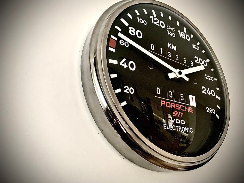 保时捷911 时速表墙钟 - LukanowskyArt -  現代的 玻璃, 金屬 - 2020+ - 保时捷911 #2.1