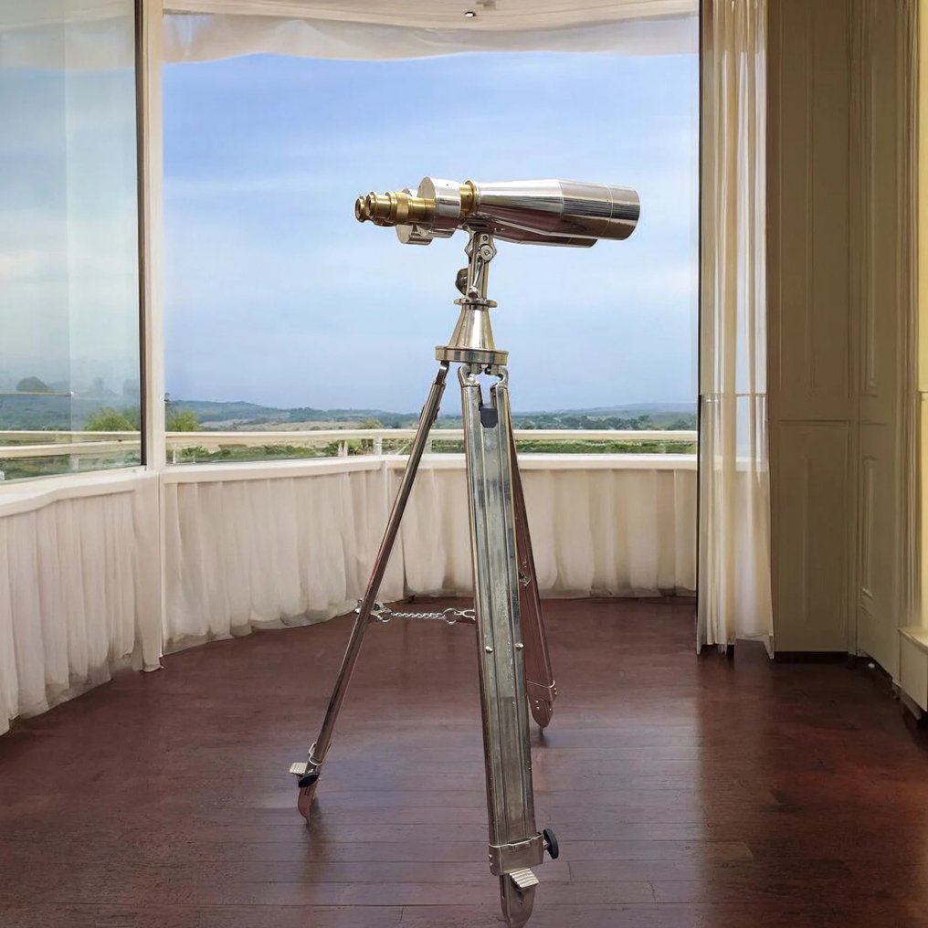 Telescope - 1992s' World War - Japanese Vintage Binocular With Tripod  - Pure - 1990-2000 - GlowLichtCo. #2.1