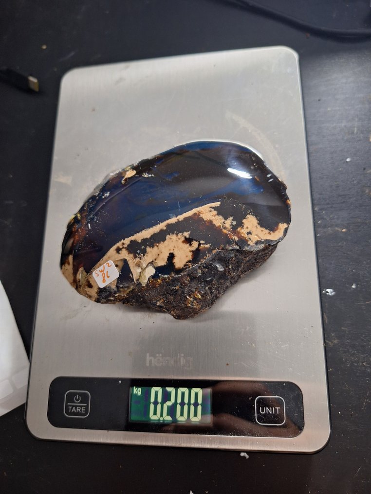 Bernstein - Bernstein - blauw zonder UV -multicolor A+ kwaliteit! - 11 cm - 8.5 cm #4.3