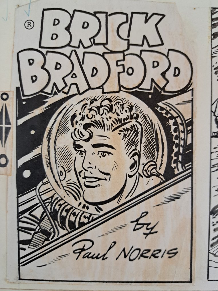 Norris, Paul - 1 Original page - Brick Bradford - 1965 #1.0