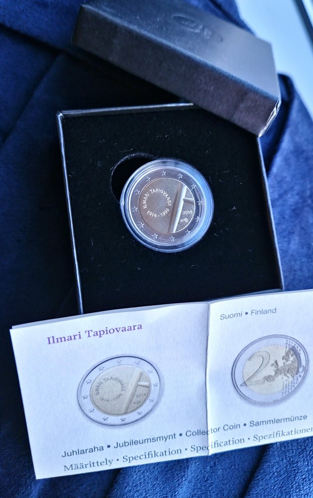芬兰. 2 Euro 2014 "Ilmari Tapiovaara" Proof  (没有保留价) #1.0