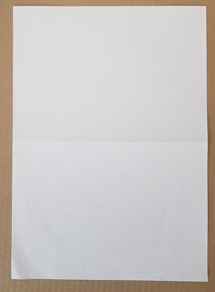 Signed & painted; Rissa - letter (handwritten by Rissa (K.O. Götz) & book (signed & painted) RISSA Gemälde 1964 - 1972 - 1972 #3.2