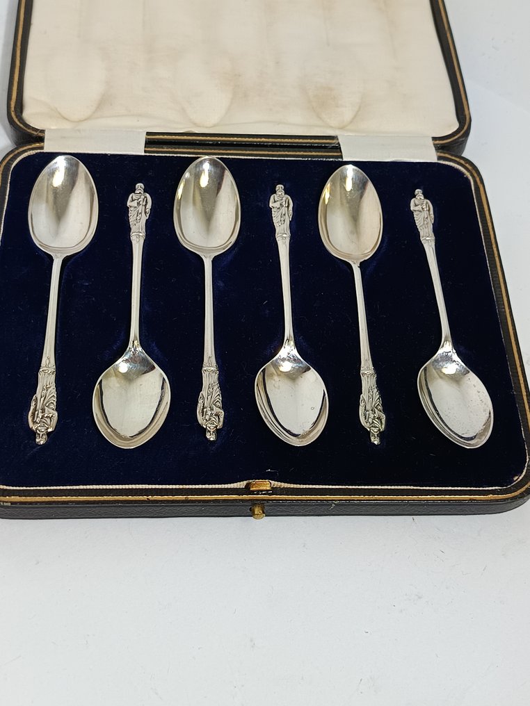 Cooper Brothers & Sons, Sheffield (reg 1925) - Cucchiaio (6) - .925 argento - Cucchiai apostolo d'argento #1.0
