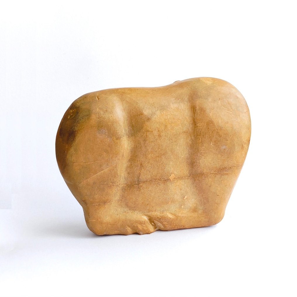 索不达米亚 雪花石膏 重要的动物雕像 - 90 mm #3.2