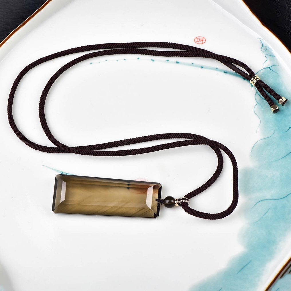 ALGT Certified - Huge and Rare Natural Smoky Quartz Pendant - An exceptionally clear find from nature- 27.15 g #4.3