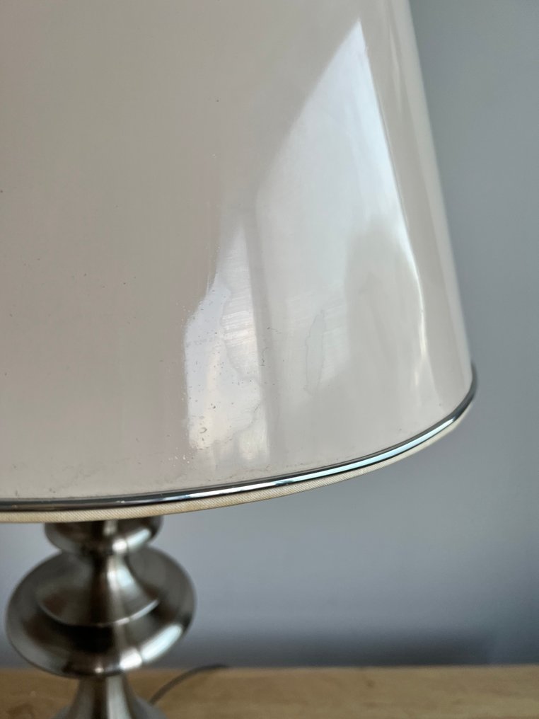 Tripod table lamp - Modern silver-colored table lamp - Metal - silvery #3.2