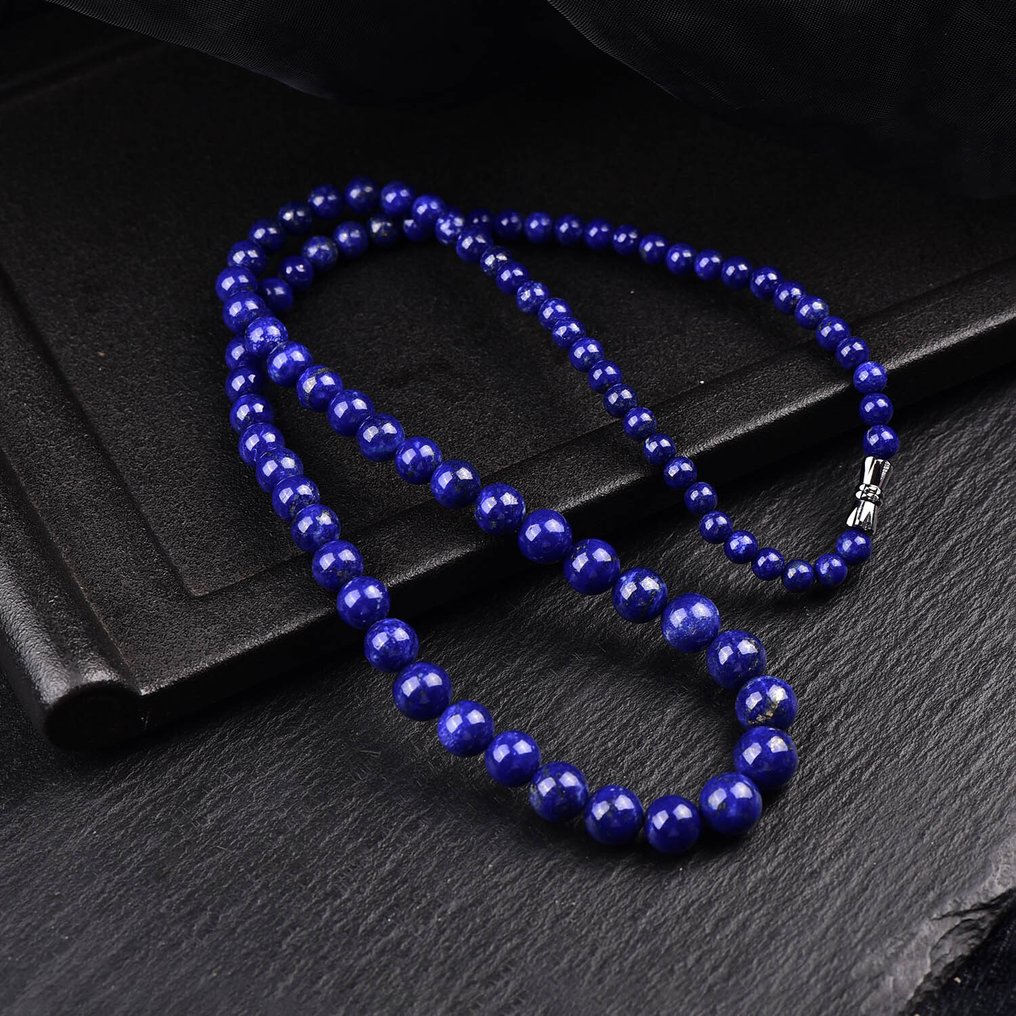 Χωρίς αποθεματικό - Μεγάλο και αποκλειστικό φυσικό κολιέ με λάπις λαζούλι. Μια δεξιοτεχνική σύνθεση καλλιτεχνίας και φυσικής κομψότητας- 35.55 g #4.3