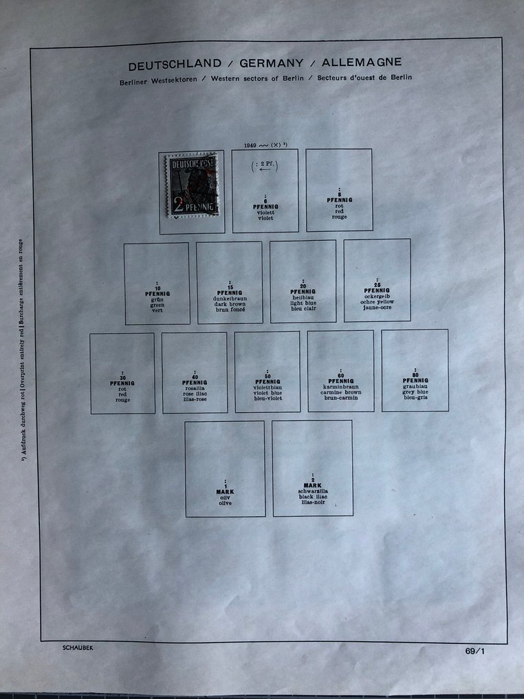 Berlin 1949/1961 - Mixed collection with many good editions such as Stephan, Bauten, Grünaufdruck, Goethe - Währungsgeschädigten-Satz und -Block usw. #2.1