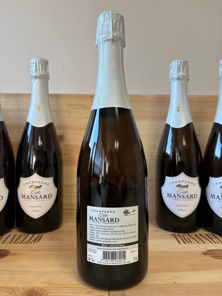 Champagne Mansard - Champagne Ancestral - 6 Bottle (0.75L) #3.2